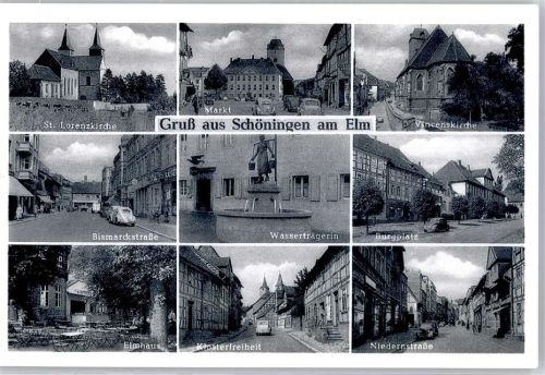 Schöningen St Lorenzkirche Markt Wasserträgerin