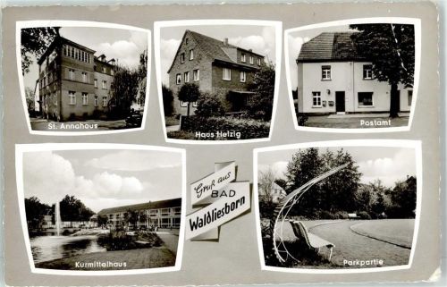 59555 W4780 Bad Waldliesborn - Kurmittelhaus Park Postamt Haus Helzig St.Annahaus