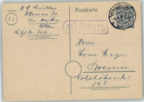 Otersen Landpoststempel