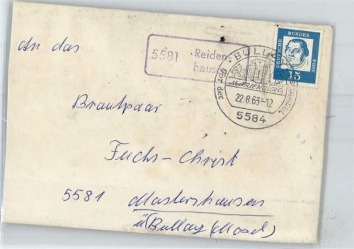 56865 W5588 Reidenhausen - Landpoststempel