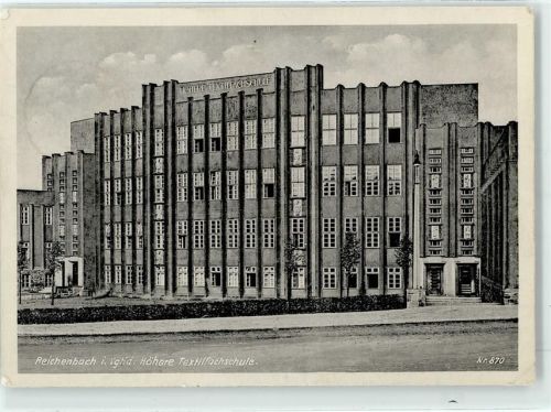 08468 O9800 Reichenbach , Vogtl - Höhere Textilfachschule