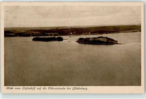 Glücksburg Zeppelinaufnahme Ochseninseln