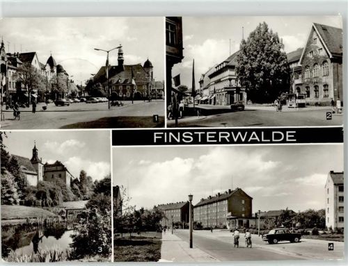 Finsterwalde Markt Thälmannstraße Schloss Otto Nüschke Straße Postamt