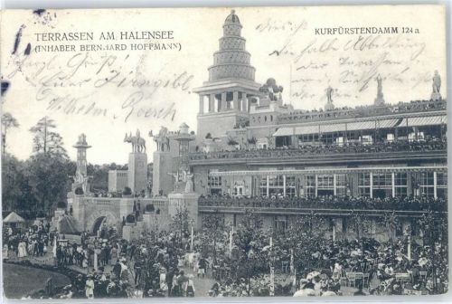 Halensee 1906 Gasthaus Terrassen am Halensee