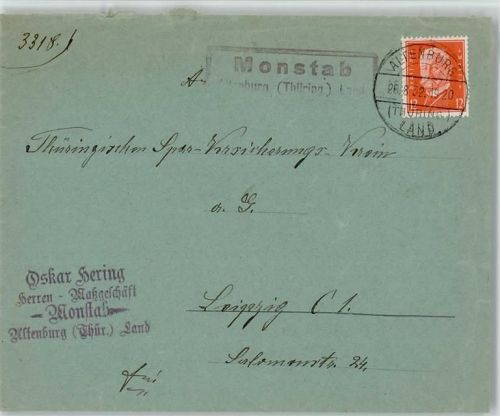 04617 O7401 Monstab - Landpoststempel