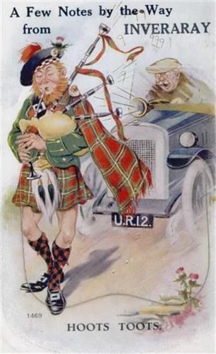 Inveraray Inveraray (Großbritannien) Leporello I-II (fleckig RS)
