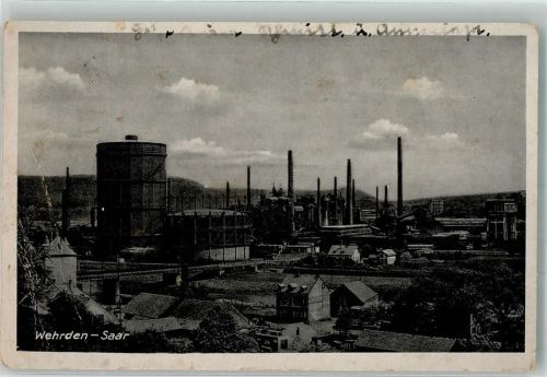 Völklingen 1941 Wehrden Fabrik viele Büge