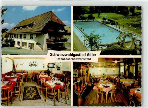 Rötenbach Schwimmbad Gasthaus Zum Adler Willy Kienzler