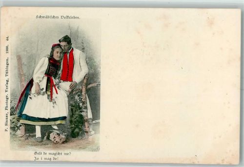 Betzingen Schwäbisches Volksleben Betzinger Tracht