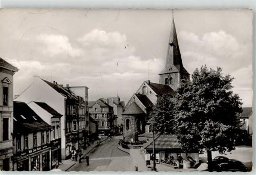 40721 W4010 Hilden - Handlung Mittelstraße Ev. Kirche Marktplatz