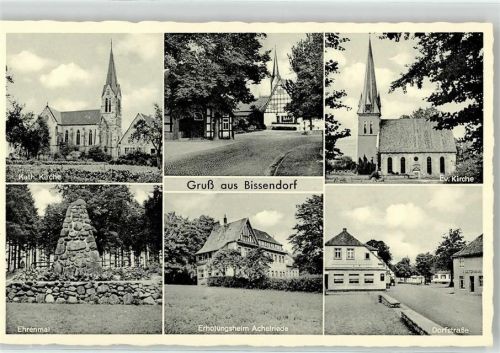 Bissendorf Kath. Kirche Ehrenmal Ev. Kirche Erholungsheim Achelriede Dorfstraße