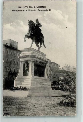 Livorno 1908 Monumento a Vittorio Emanuele II
