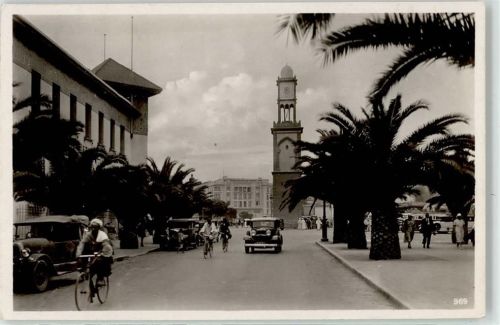 Casablanca Boulevard des 4. Zouoves Zuaven Fahrrad Kirche