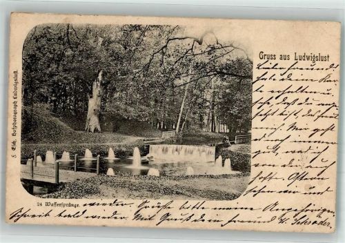 Ludwigslust 1900 Wasserstränge