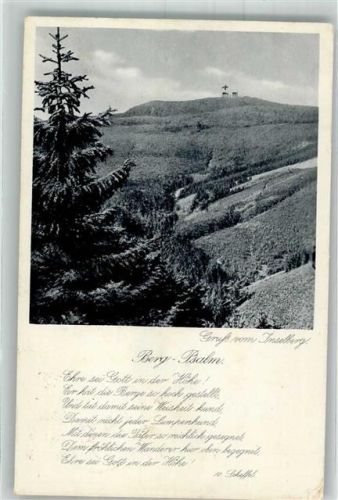 Brotterode 1929 Inselberg