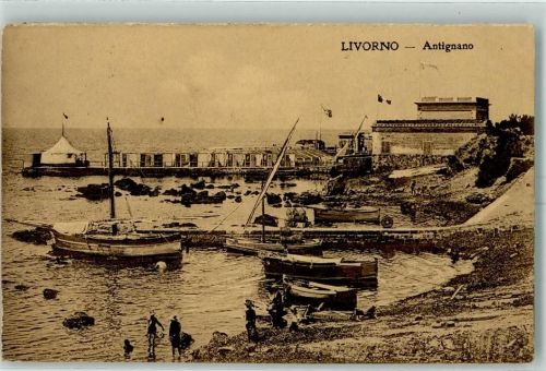 57100 Livorno 1912 - Antignano Segelboote