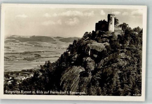 Kynast 1940 Burg Kynast Blick auf Hermsdorf