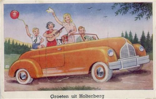 Holten Holten (Niederlande) Leporello Auto II (Stauchung, Ecken abgestossen)