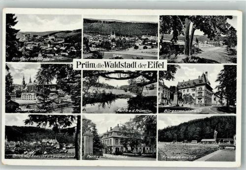 Prüm Salvator Kirche Hahn-Platz Freibad Bürgermeisteramt