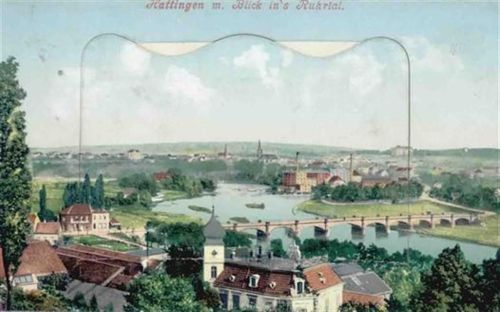 Hattingen Hattingen (4320) Leporello Gesamtansicht I-II