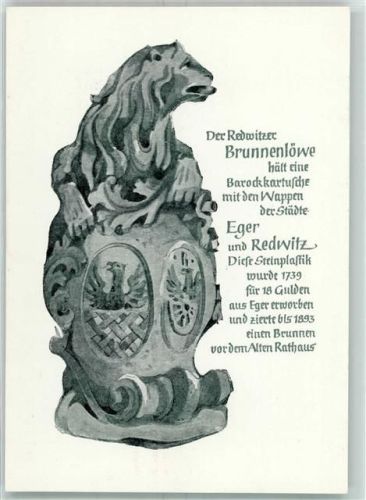 Marktredwitz Der Redwitzer Brunnenlöwe