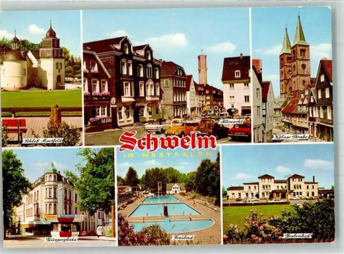 Schwelm Schloss Matfeld Kölner Strasse Bahnhof Schwimmbad