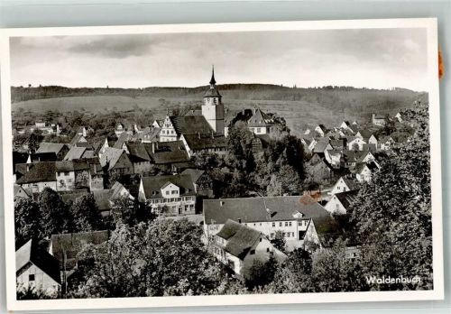 Waldenbuch Panorama des Ortes mit Veitskirche