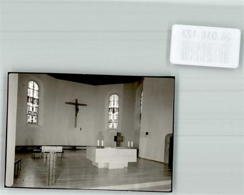 Görwihl Kirche innen Ort handschriftlich Foto Original aus Archiv eines Ansichtskartenverlages