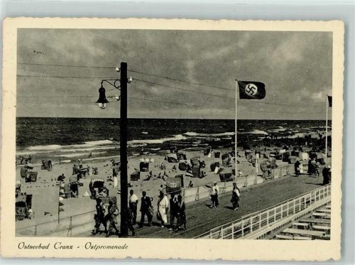 Ostseebad Cranz Ostpreußen WK II Fahne