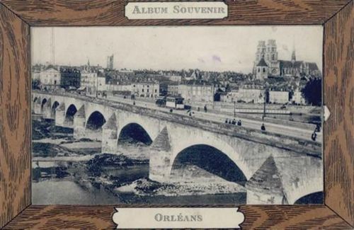Orleans Orléans (Frankreich) Leporello Pferdebahn I-II