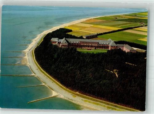 Utersum Fliegeraufnahme vom Sanatorium der Bundesversicherungsanstalt für Angestellte