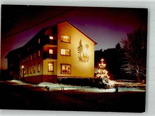 Oedsbach Winter Nacht Foto Original aus Archiv eines Ansichtskartenverlages