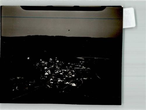 Greding Fliegeraufnahme des Ortes Foto Original aus Archiv eines Ansichtskartenverlages Ort handschriftlich Farbstriche im Bild