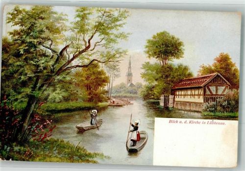 Lübbenau An der Kirche in Lübbenau Spreewald-Trachten