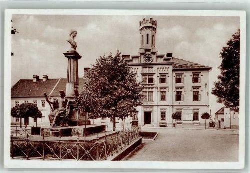Böhmisch Skalitz 1953 Denkmal Schule