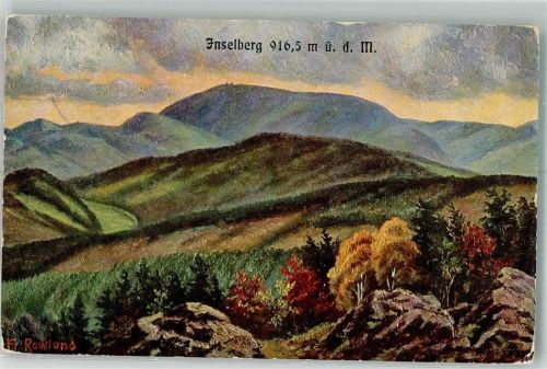 Brotterode 1908 sign. Rowland Der Inselsberg Verlag Jagemann