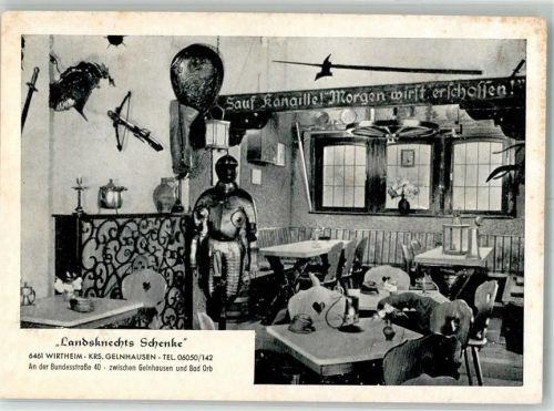 Wirtheim Gasthaus Landsknechts Schenke