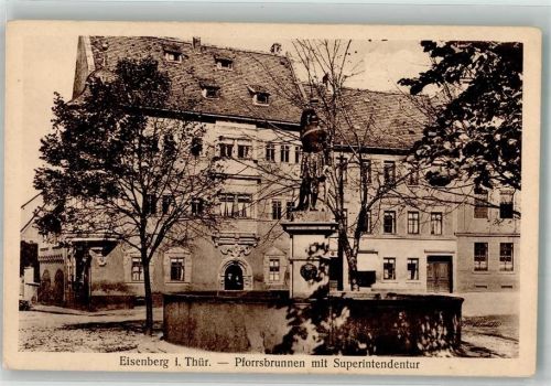 Eisenberg Denkmal Pforrsbrunnen Superintendentur