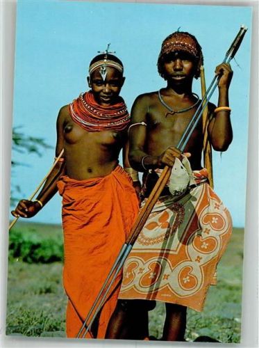 Ein junges Paar vom Volk der Samburu Kenia