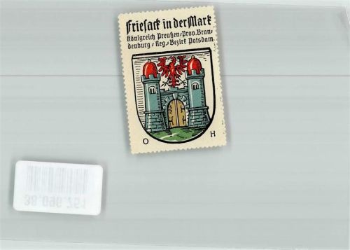 Friesack Wappen Rückseite Werbung Kaffee HAG