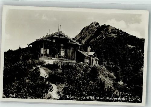 Tegelberghaus Berghütte mit Branderschrofen Verlag Peter Triem 2583
