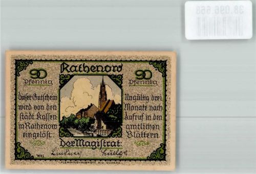 Rathenow Notgeld 90 Pfennig