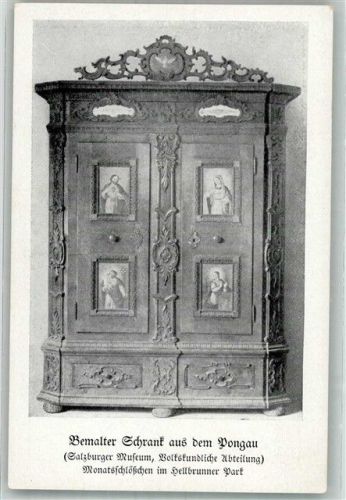 Salzburg Bemalter Schrank aus dem Pongau im Salzburger Museum