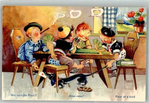 Kartenspiel Kinder Dackel Serie No. 7