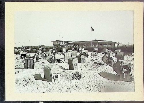 Döse Foto montiert auf Karton Strandhaus Strand