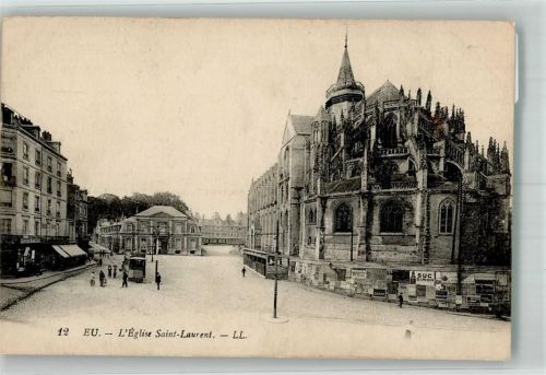 Eu 1917 Straßenbahn Kirche Saint-Laurent