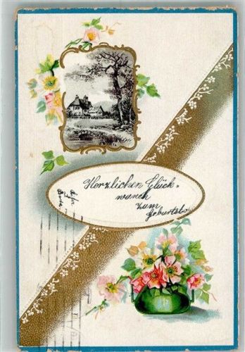 1916 Blumen in Vase AOL Ser. 908