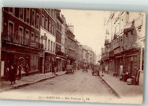 Saint-Lo 1935 Apotheke Geschäft Auto Rue Torteron