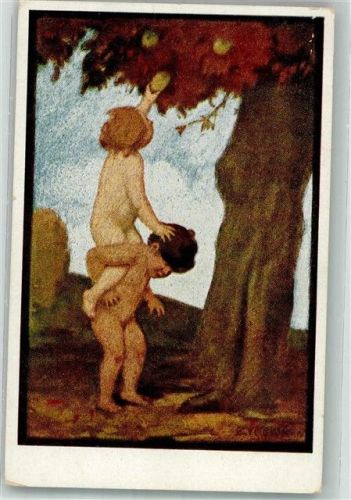Der Sündenfall G. Hirth`s Verlag Jugend Postkarte Nr. 897 Zumbusch, L. von Künstlerkarte
