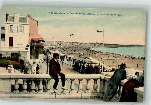 Les Sables-d'Olonne Schwimmbad Strand Straßenbahn